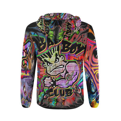 Bad Boy Club - By TheONE Savior @ ImpossABLE Endeavors All Over Print Full Zip Hoodie for Men (Model H14)