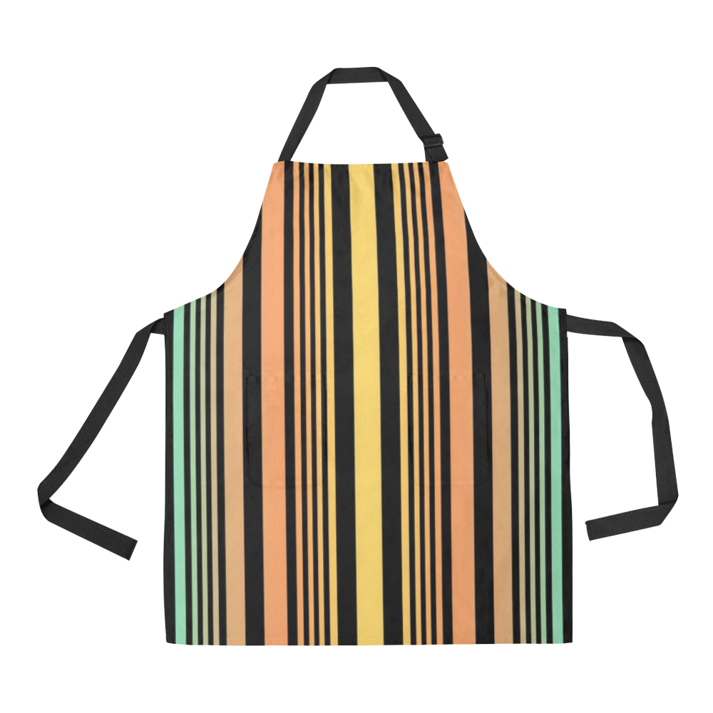 Summer Stripes All Over Print Apron