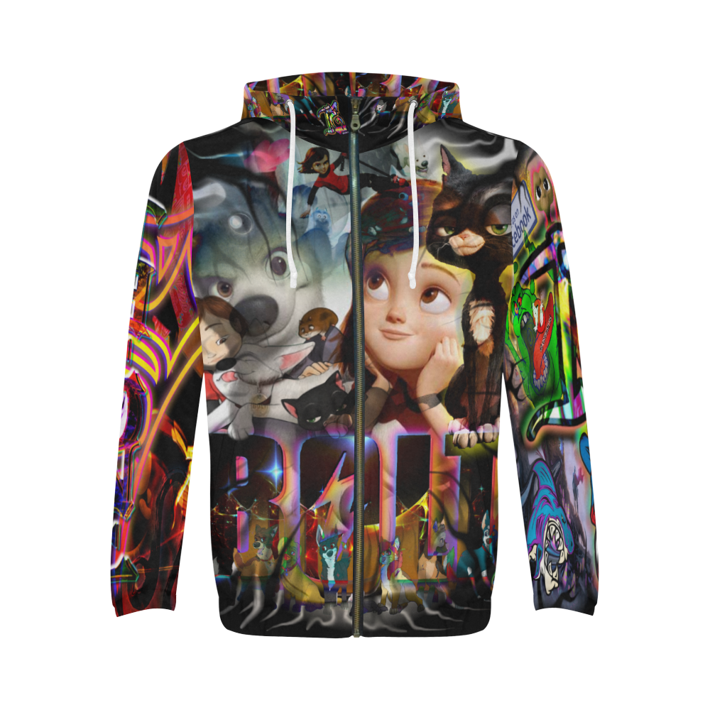 Bolt - By TheONE Savior @ ImpossABLE Endeavors All Over Print Full Zip Hoodie for Men (Model H14)