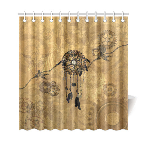 Steampunk Dreamcatcher Shower Curtain 69"x72"