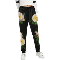 2 Wild Roses floral watercolor Unisex All Over Print Sweatpants (Model L11)