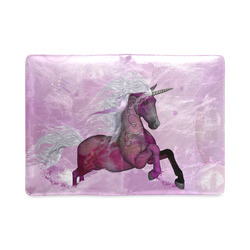 Awesome unicorn in violet colors Custom NoteBook A5