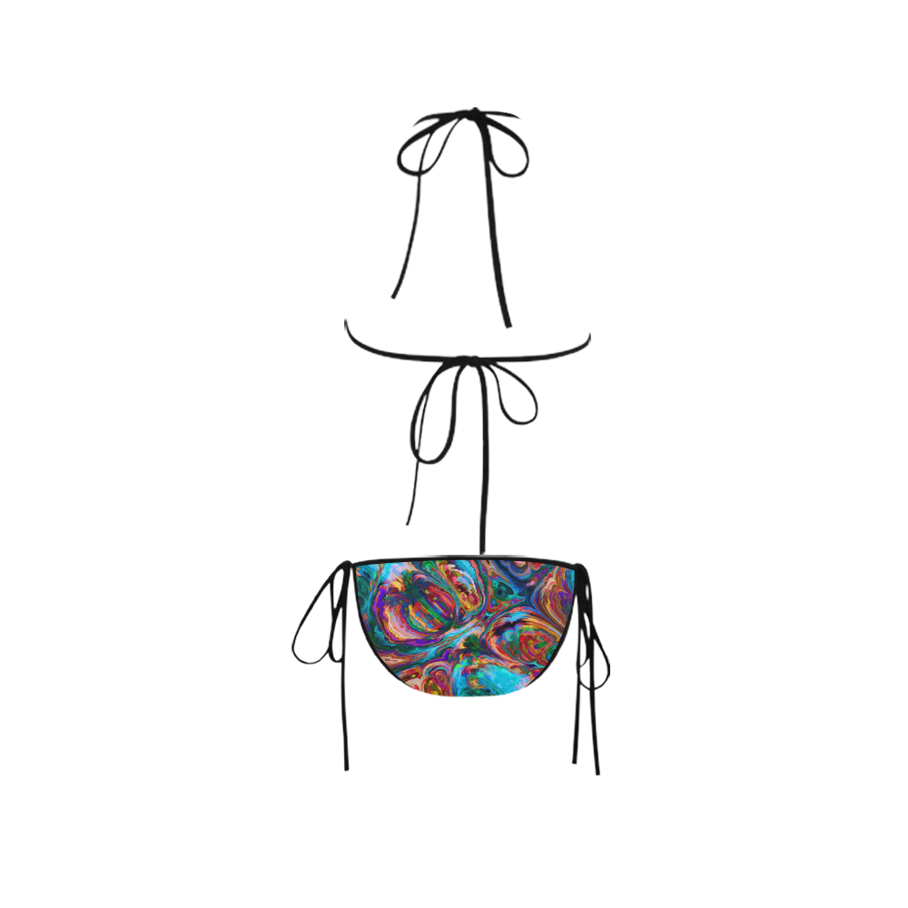 Colorful Paintstrokes Bikini Custom Bikini Swimsuit