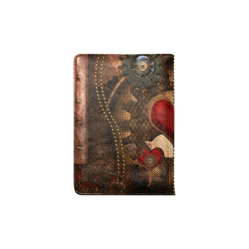 Steampunk, awesome herats with clocks and gears Custom NoteBook A5