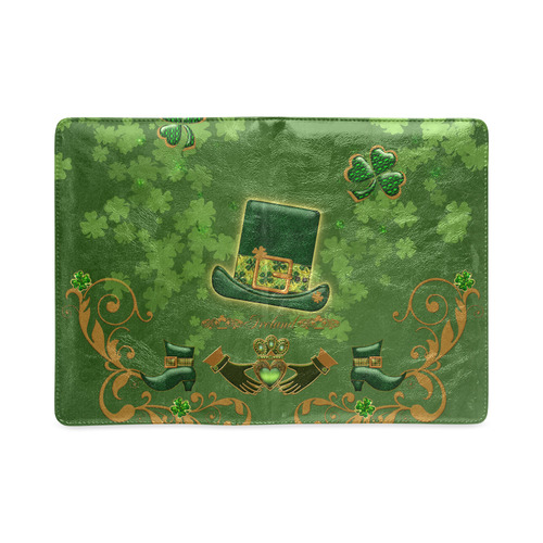 Happy st. patrick's day with hat Custom NoteBook A5