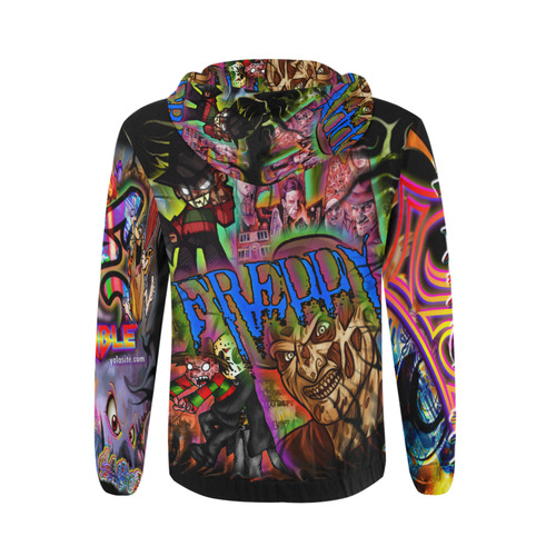 Freddy - By TheONE Savior @ ImpossABLE Endeavors All Over Print Full Zip Hoodie for Men (Model H14)