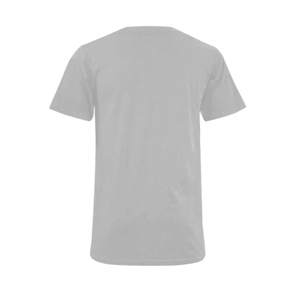I Love to READ (Grey) Men's V-Neck T-shirt  Big Size(USA Size) (Model T10)