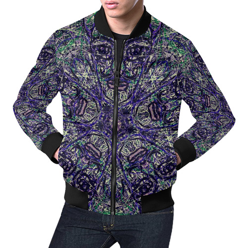 Thleudron Ibis All Over Print Bomber Jacket for Men (Model H19)