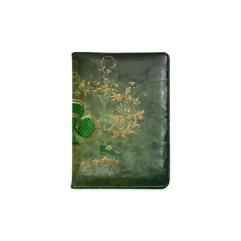 Happy st. patrick's day with clover Custom NoteBook A5