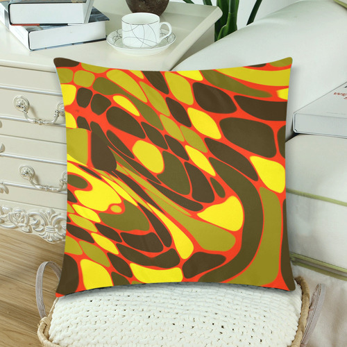 abstract dream 31B by JamColors Custom Zippered Pillow Cases 18"x 18" (Twin Sides) (Set of 2)