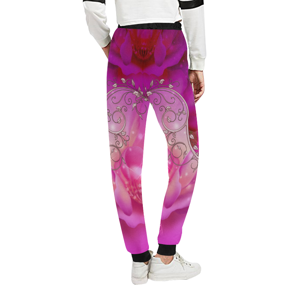Wonderful floral design Unisex All Over Print Sweatpants (Model L11)