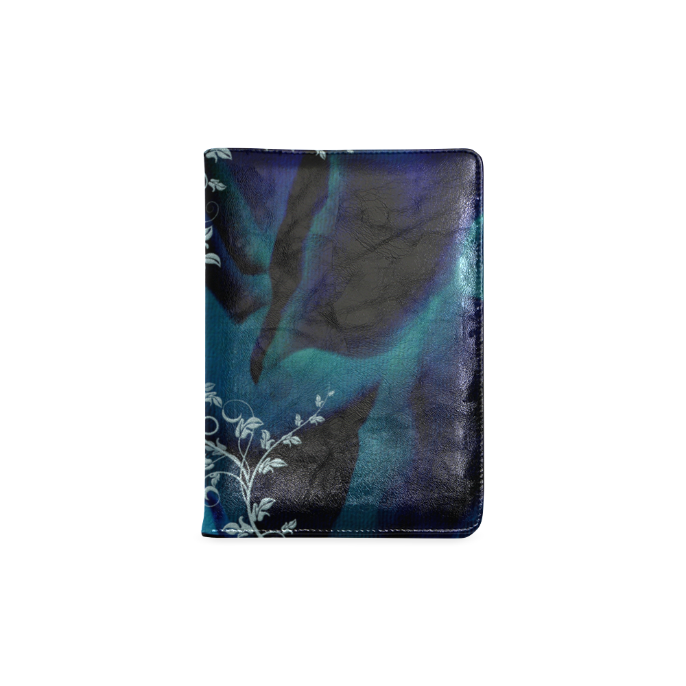 Floral design, blue colors Custom NoteBook A5