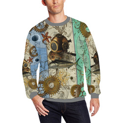 Nautical Steampunk All Over Print Crewneck Sweatshirt for Men (Model H18)
