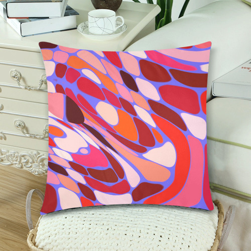 abstract dream 31A by JamColors Custom Zippered Pillow Cases 18"x 18" (Twin Sides) (Set of 2)
