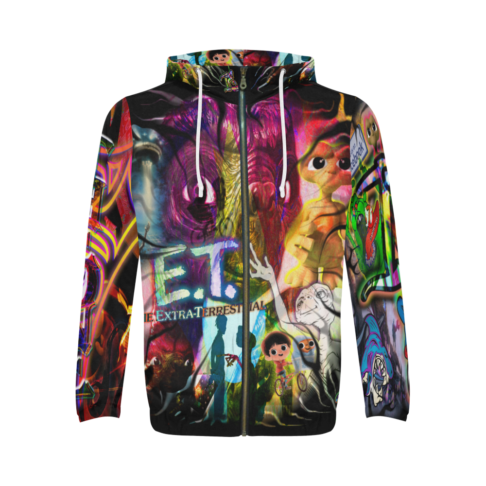 ET - By TheONE Savior @ ImpossABLE Endeavors All Over Print Full Zip Hoodie for Men (Model H14)