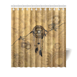Steampunk Dreamcatcher Shower Curtain 66"x72"