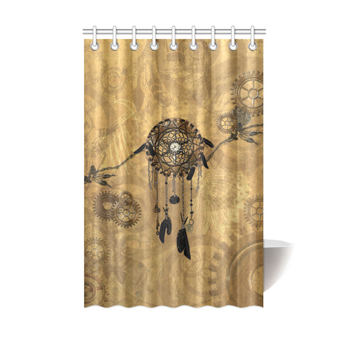 Steampunk Dreamcatcher Shower Curtain 48"x72"