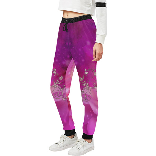 Wonderful floral design Unisex All Over Print Sweatpants (Model L11)