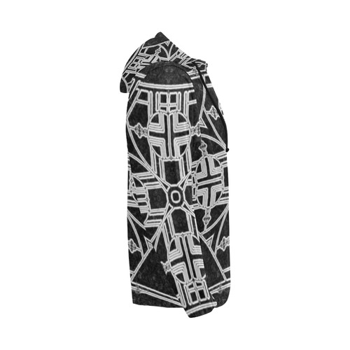 Death Star Chaos All Over Print Full Zip Hoodie for Men (Model H14)