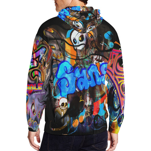Sans - By TheONE Savior @ ImpossABLE Endeavors All Over Print Full Zip Hoodie for Men (Model H14)
