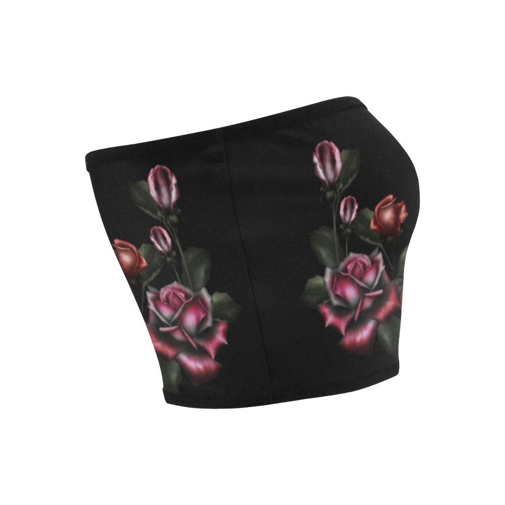 Gothic Rose Bandeau Top