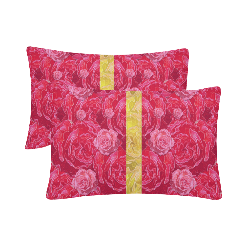Rose and roses and another rose Custom Pillow Case 20"x 30" (One Side) (Set of 2)
