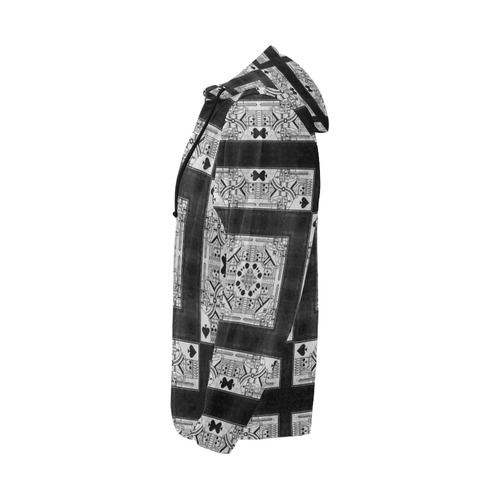 Death Spade All Over Print Full Zip Hoodie for Men (Model H14)