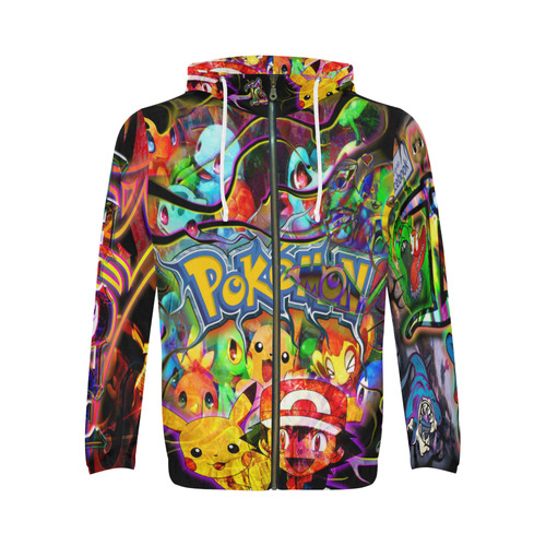 Pokemon - By TheONE Savior @ ImpossABLE Endeavors All Over Print Full Zip Hoodie for Men (Model H14)