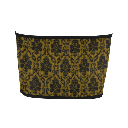 Gothic Victorian Black'n Gold Pattern Bandeau Top