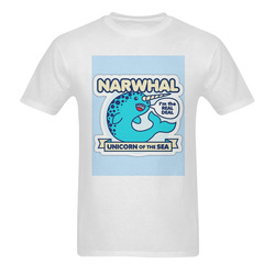 Narwhal Unicorn Of The Sea Sunny Men's T- shirt (Model T06)