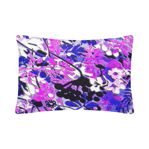floral abstract vintage flower Custom Pillow Case 20"x 30" (One Side) (Set of 2)