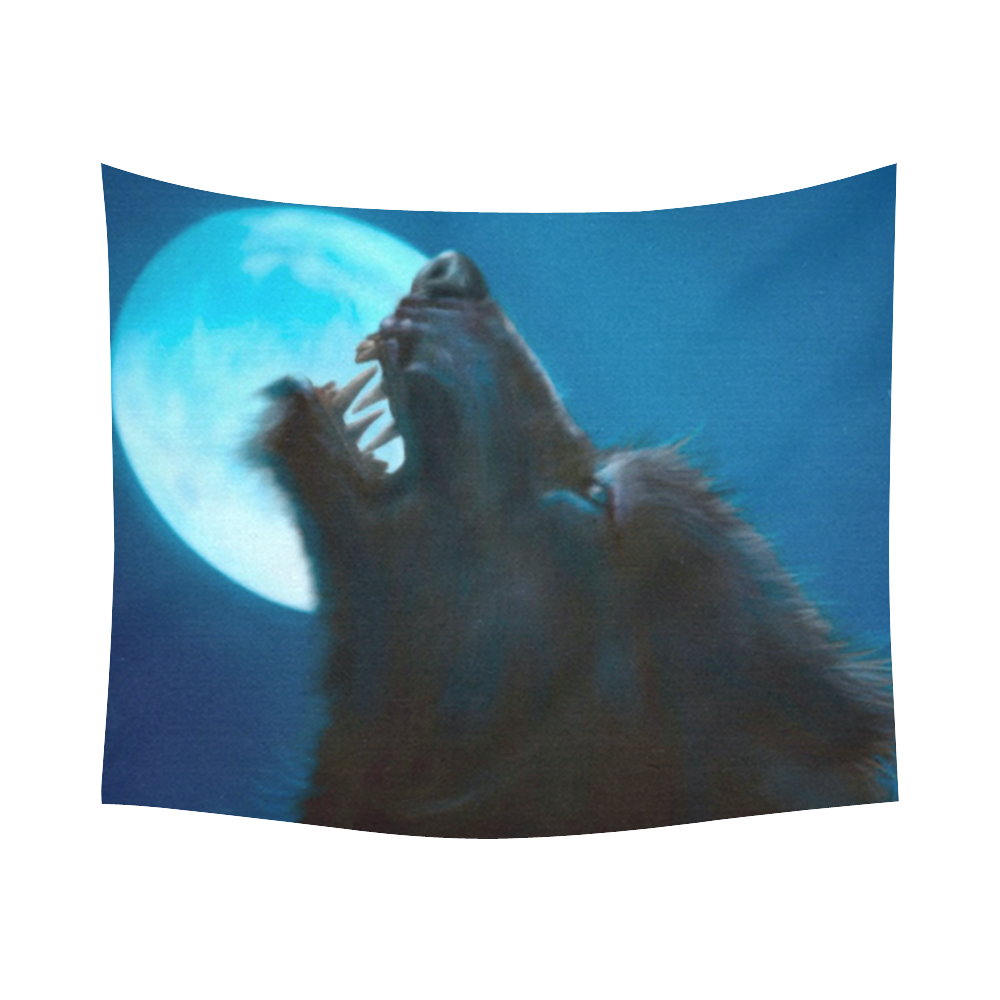 Moon Werewolf Cotton Linen Wall Tapestry 60"x 51"