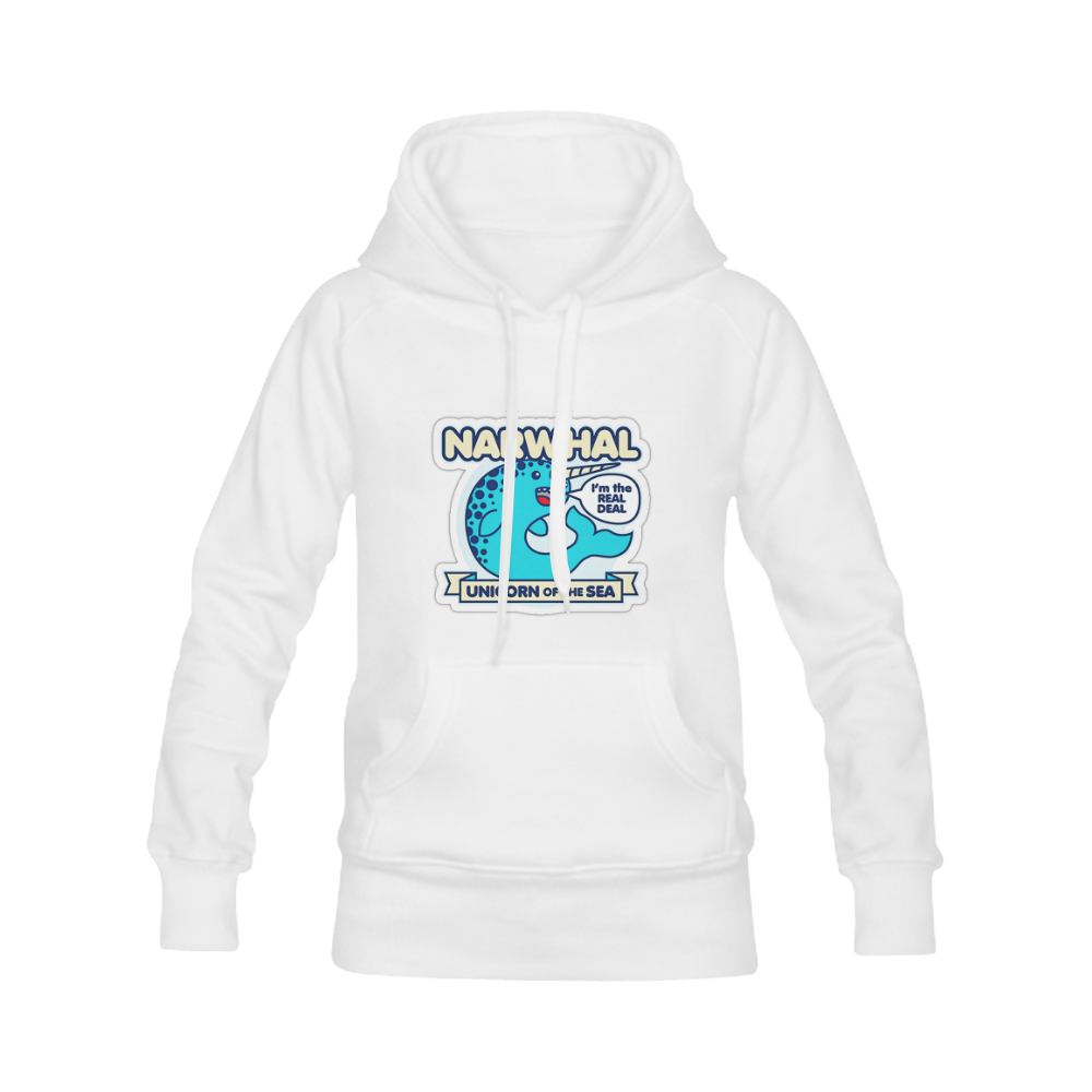 Narwhal Unicorn Of The Sea Women's Classic Hoodies (Model H07)