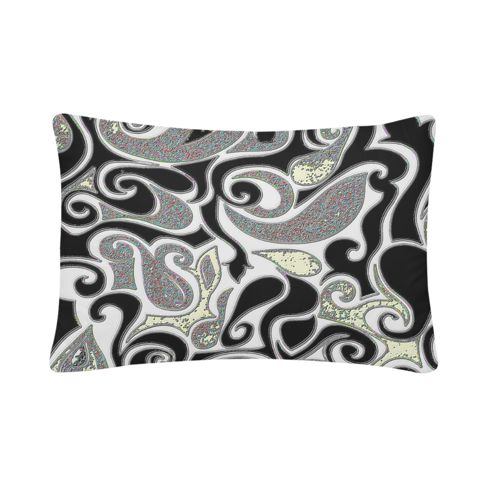 wacky retro doodle swirl Custom Pillow Case 20"x 30" (One Side) (Set of 2)