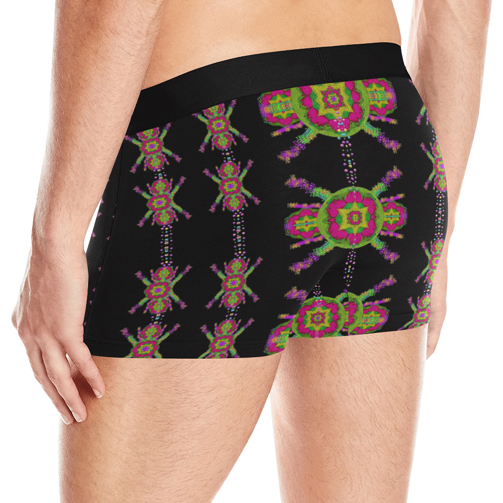 paradise flowers in a decorative jungle Men's All Over Print Boxer Briefs (Model L10)