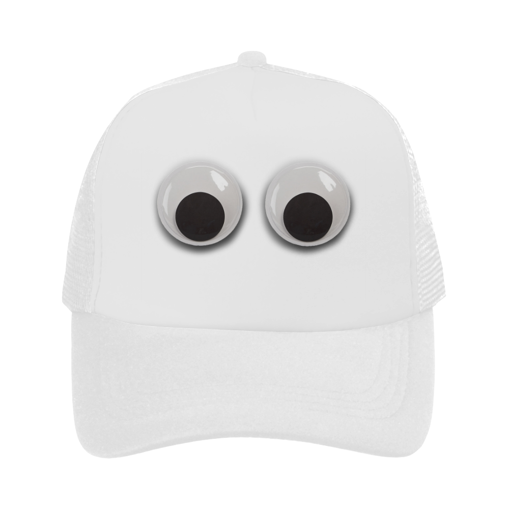Large Funny Googly Eyes Trucker Hat