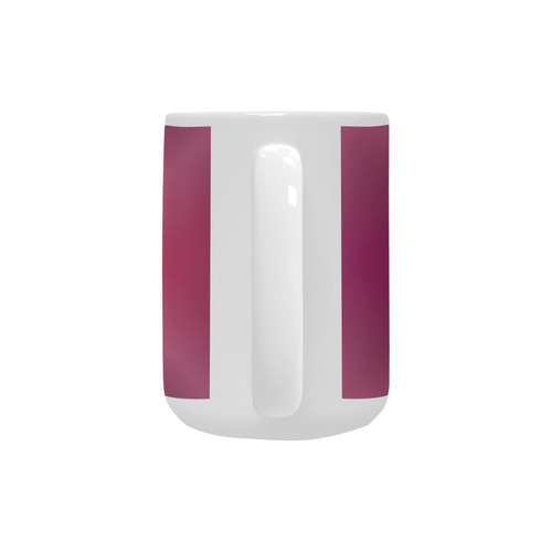 Burgundy and Pink Tartan Plaid Custom Ceramic Mug (15OZ)