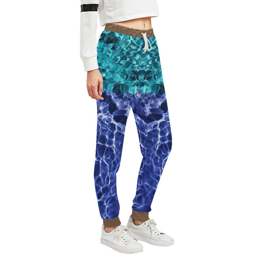 Electric Blue Globes Unisex All Over Print Sweatpants (Model L11)