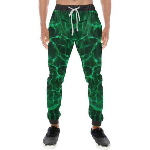 Green Dive Men's All Over Print Sweatpants (Model L11)