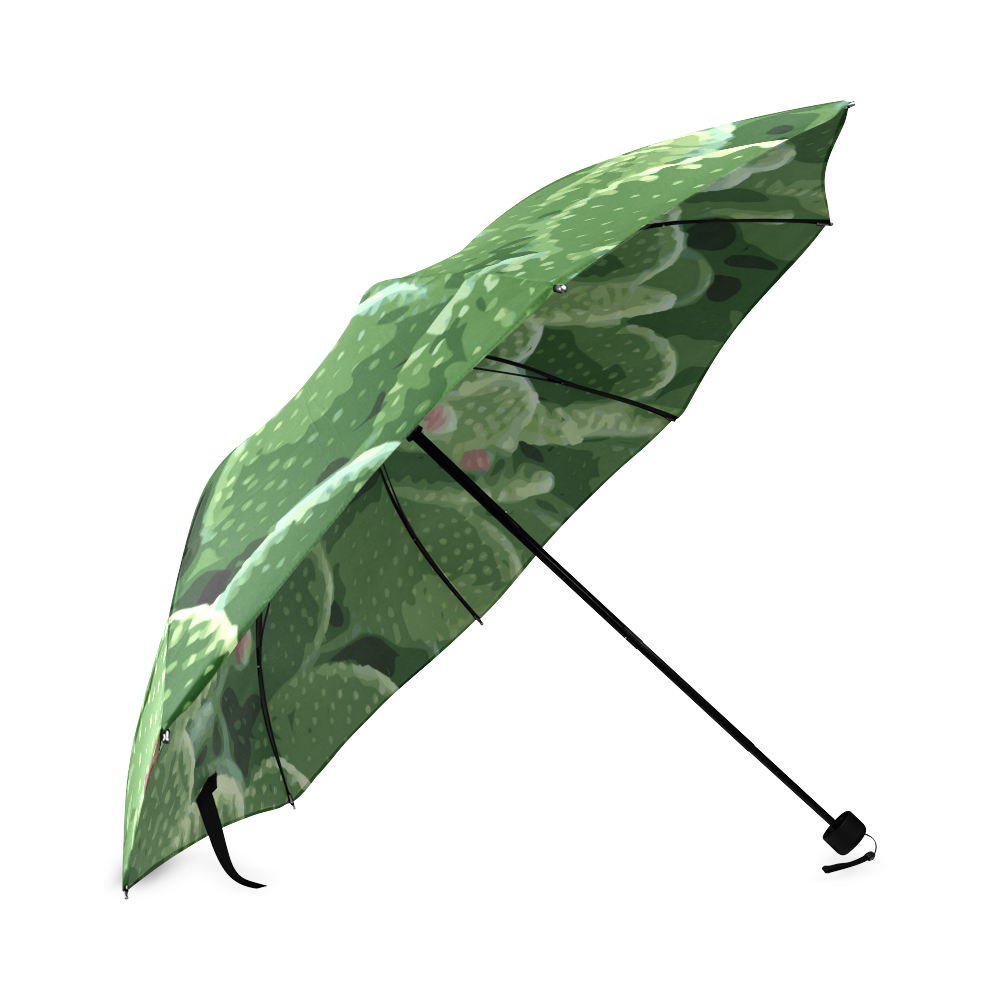 Pricky Pear Cactus With Fruit Foldable Umbrella (Model U01)