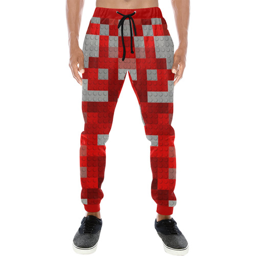 Building Bricks Men's All Over Print Sweatpants (Model L11)