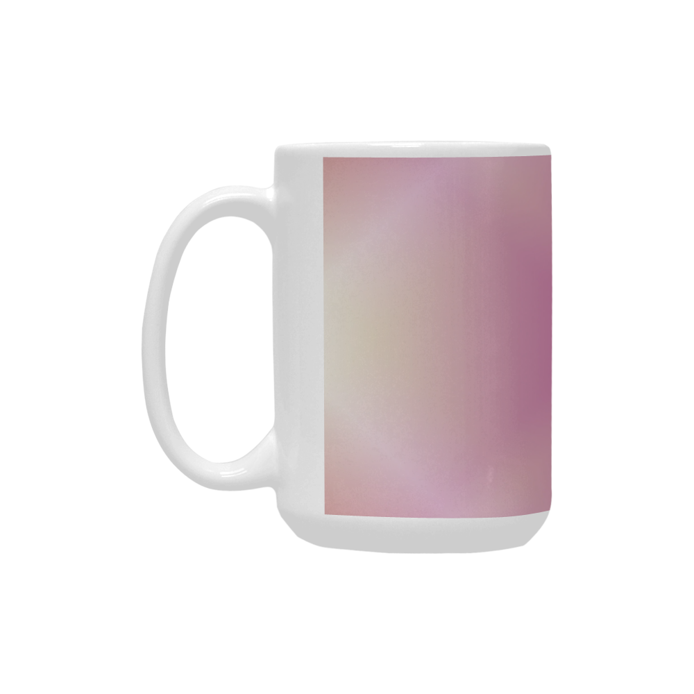 Soft Pinks and Cream Tartan Plaid Custom Ceramic Mug (15OZ)