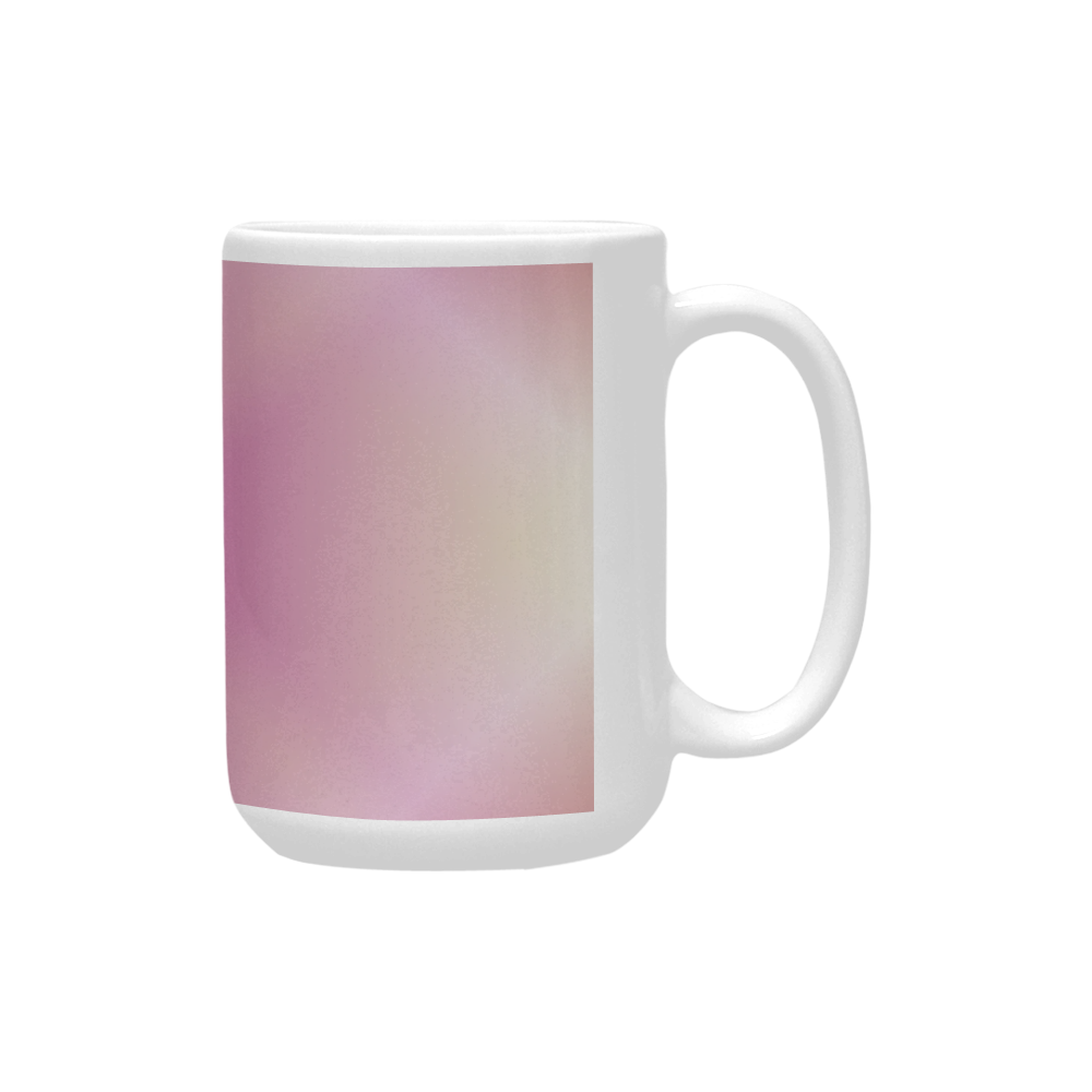 Soft Pinks and Cream Tartan Plaid Custom Ceramic Mug (15OZ)