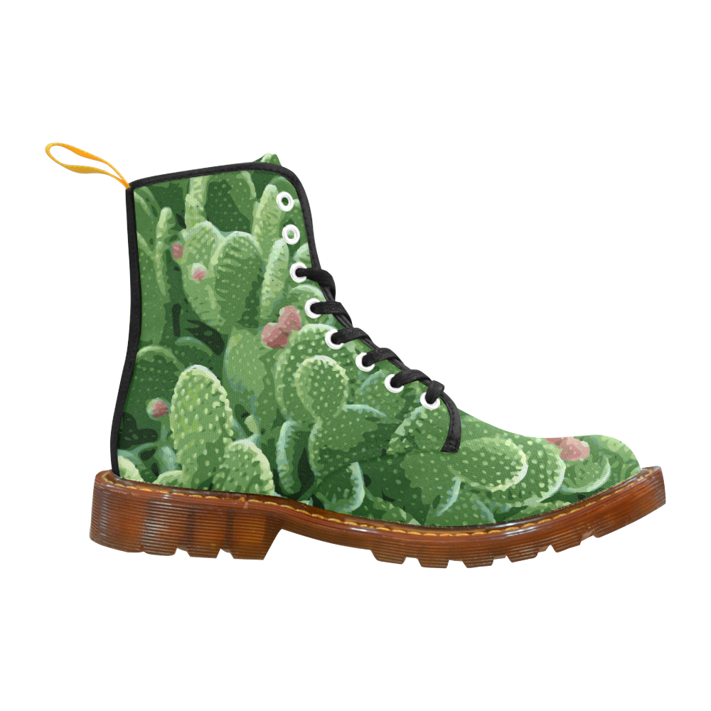 Pricky Pear Cactus With Fruit Martin Boots For Women Model 1203H