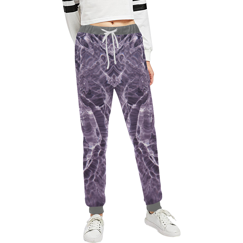 Lilac Bubbles Unisex All Over Print Sweatpants (Model L11)