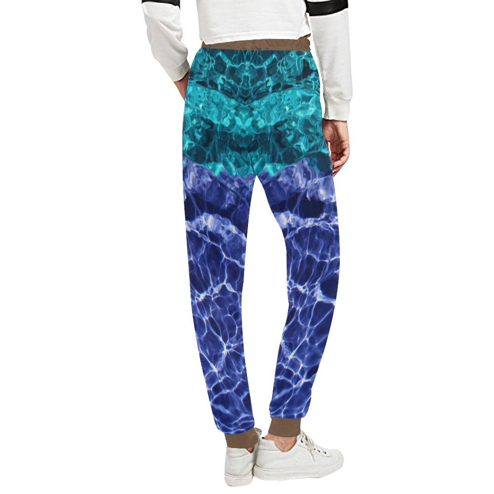 Electric Blue Globes Unisex All Over Print Sweatpants (Model L11)