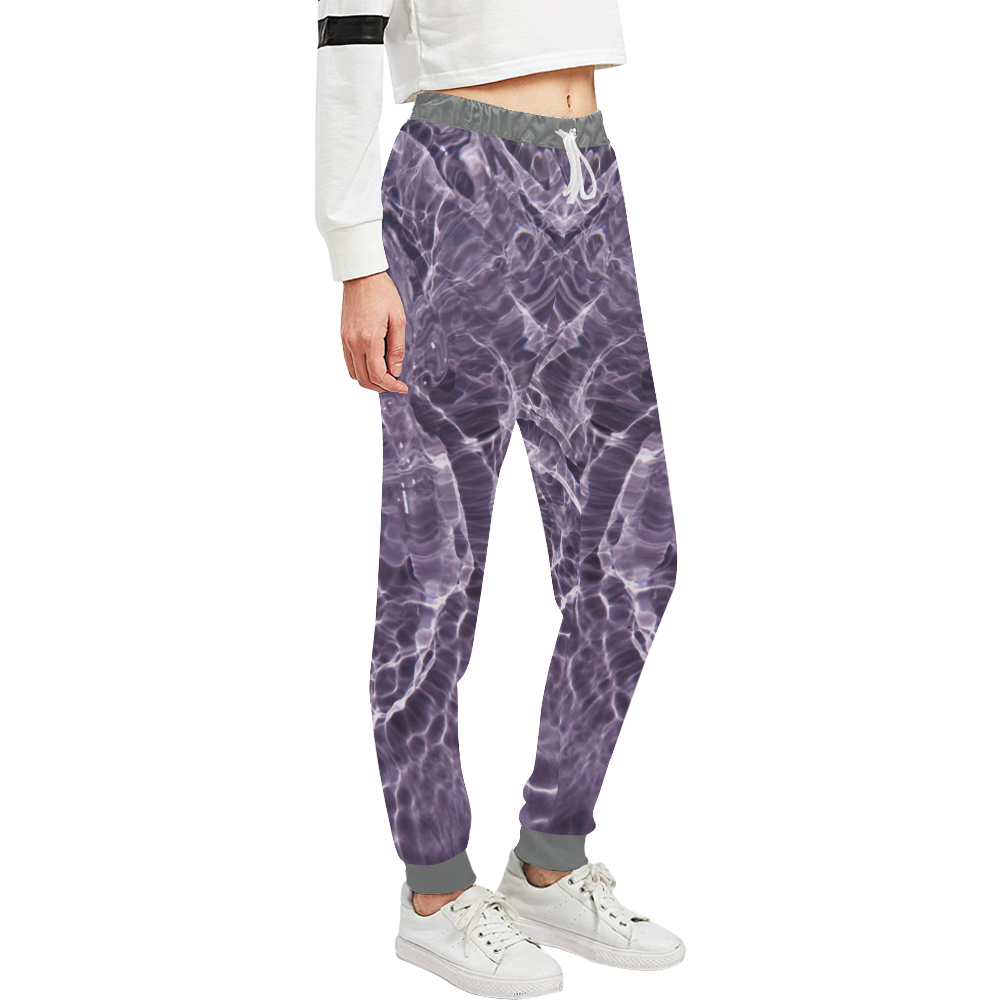 Lilac Bubbles Unisex All Over Print Sweatpants (Model L11)