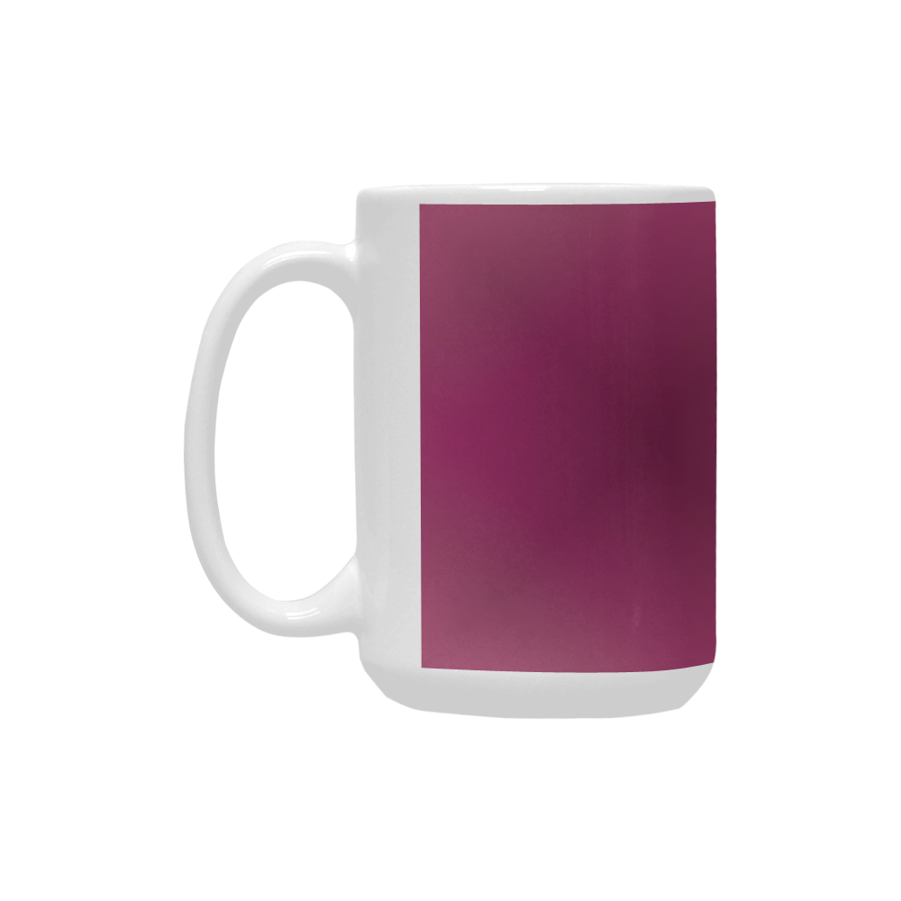 Burgundy and Pink Tartan Plaid Custom Ceramic Mug (15OZ)
