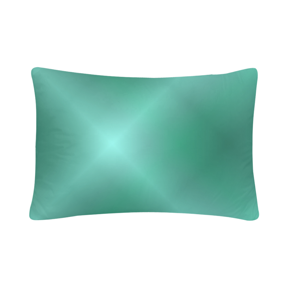 Mint Green Tartan Plaid Custom Pillow Case 20"x 30" (One Side) (Set of 2)