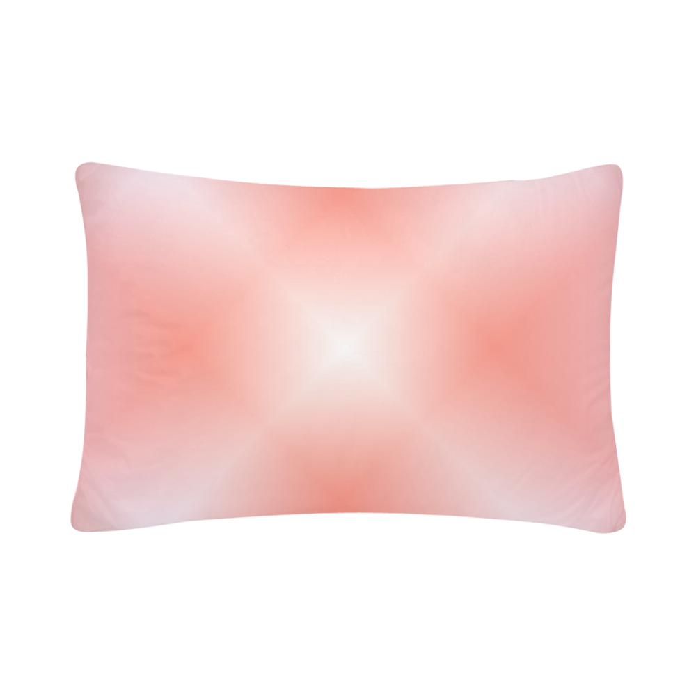 Soft Apricot and Pink Tartan Plaid Custom Pillow Case 20"x 30" (One Side) (Set of 2)